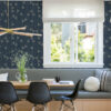 Fairbank Navy Linen Geometric Wallpaper by Scott Living - Image 4