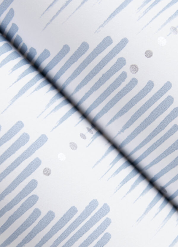 Holmby Light Blue Brushstroke Zigzag Wallpaper by Scott Living - Image 3