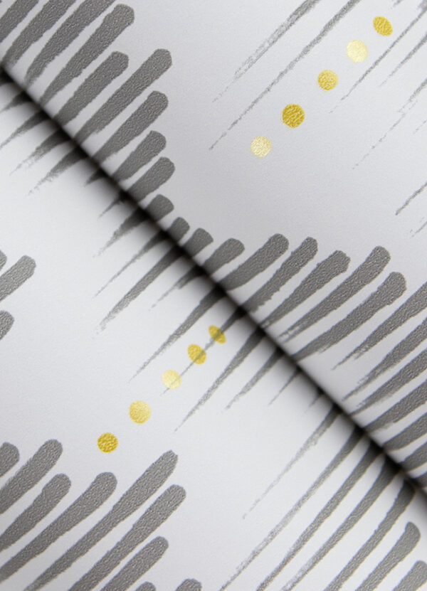 Holmby Grey Brushstroke Zigzag Wallpaper by Scott Living - Image 3