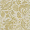 Culver Mustard Jacobean Wallpaper by Scott Living
