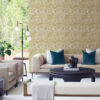 Culver Mustard Jacobean Wallpaper by Scott Living - Image 2