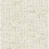 Trippet Light Brown Zen Waves Wallpaper by Scott Living