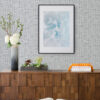 Trippet Blue Zen Waves Wallpaper by Scott Living - Image 2
