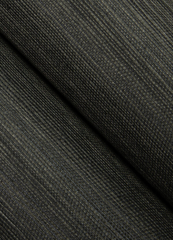 Colcord Black Sisal Wallpaper by Scott Living - Image 3
