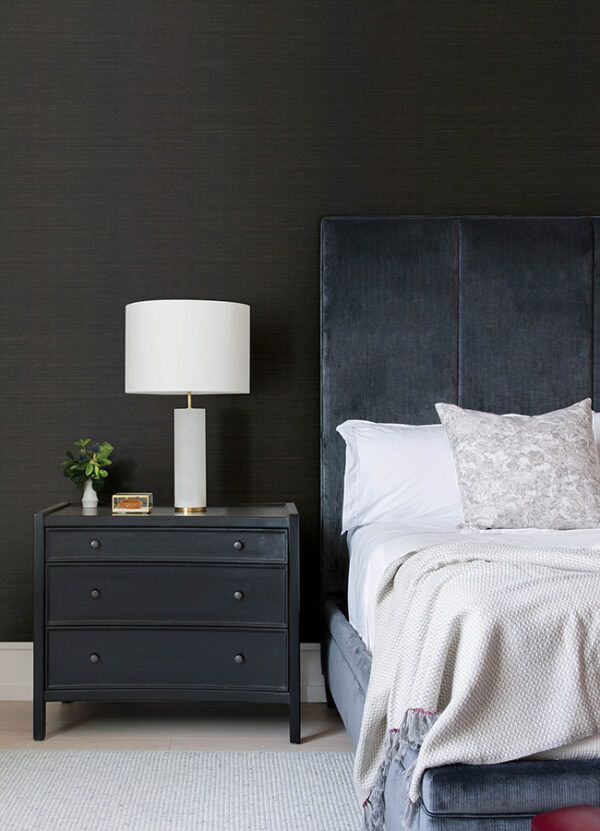 Colcord Black Sisal Wallpaper by Scott Living - Image 2