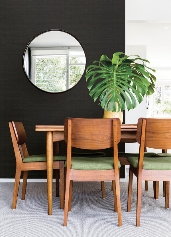Colcord Black Sisal Wallpaper by Scott Living - Image 4