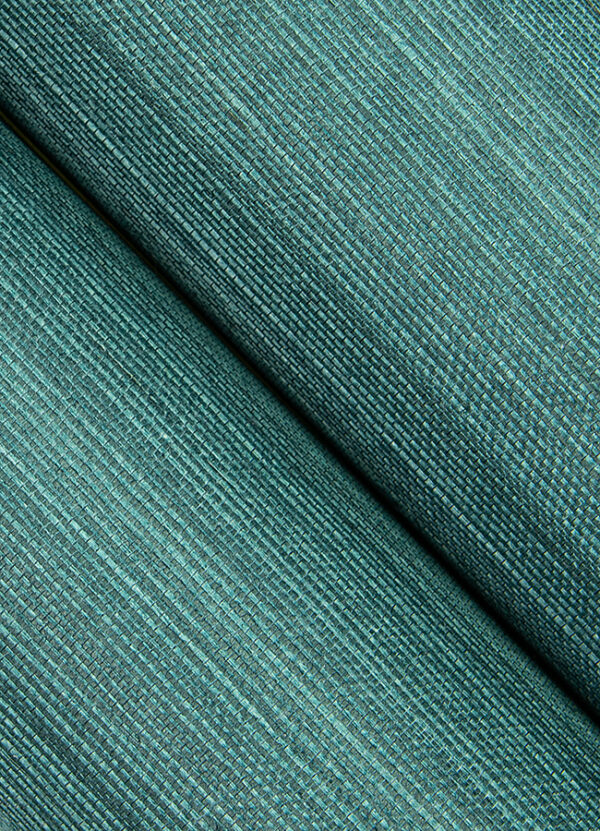 Colcord Teal Sisal Wallpaper by Scott Living - Image 3