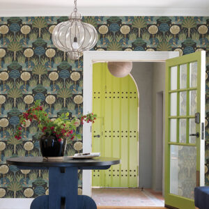 Mandeville Multicolor Tropical Paradise Wallpaper by Scott Living