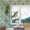 Trousdale Green Fanning Flora Wallpaper by Scott Living - Image 2