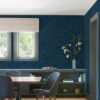 Mortenson Navy Geometric Wallpaper by Scott Living - Image 2