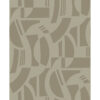 Carter Light Brown Geometric Flock Wallpaper by Scott Living