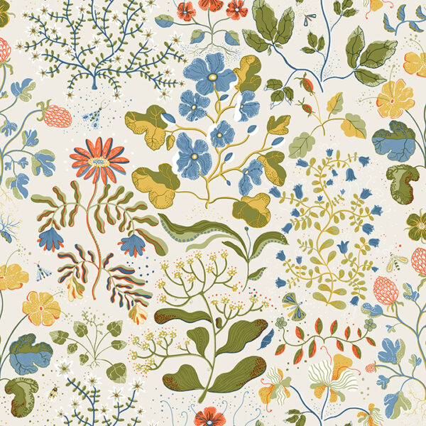 0089014 groh green floral wallpaper