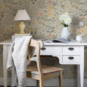 Groh Apricot Floral Wallpaper