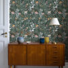 0089039 brittsommar evergreen woodland floral wallpaper