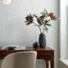 0089114 ashbee light grey faux fabric wallpaper