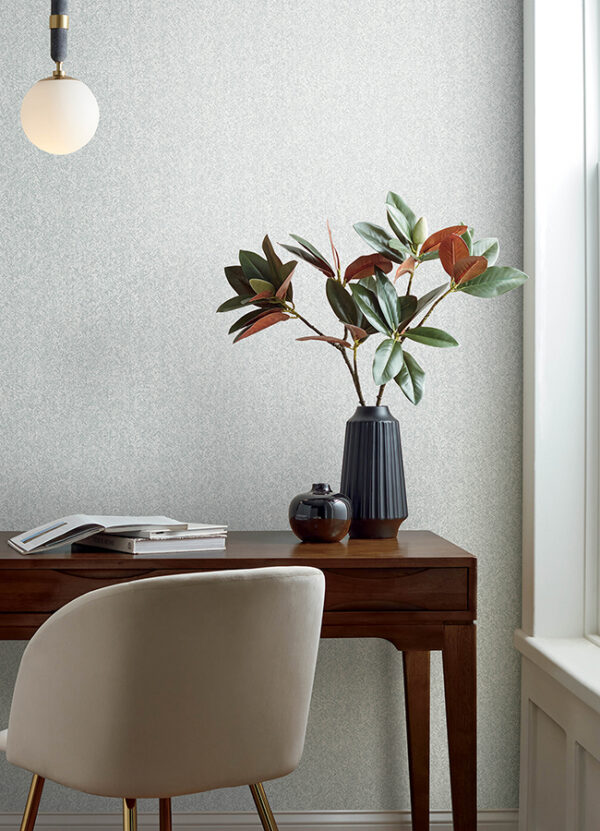 0089114 ashbee light grey faux fabric wallpaper