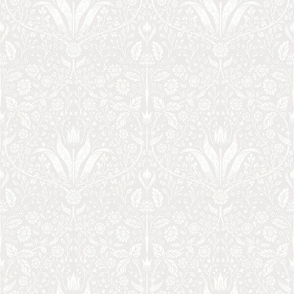 0089143 mara light grey tulip ogee wallpaper