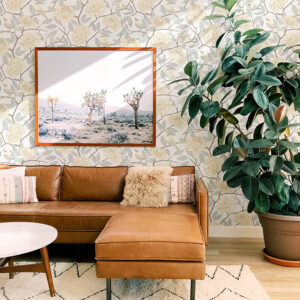 Bernadina Light Yellow Rosebush Wallpaper
