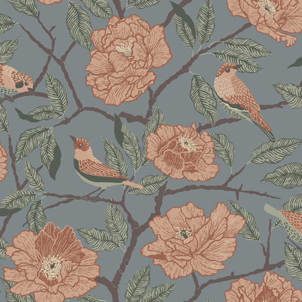 0089173 bernadina blue rosebush wallpaper
