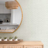 0089190 trevor sage leaf trellis wallpaper