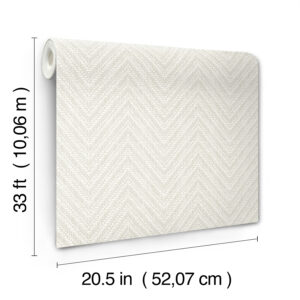 Glynn Silver Chevron Wallpaper