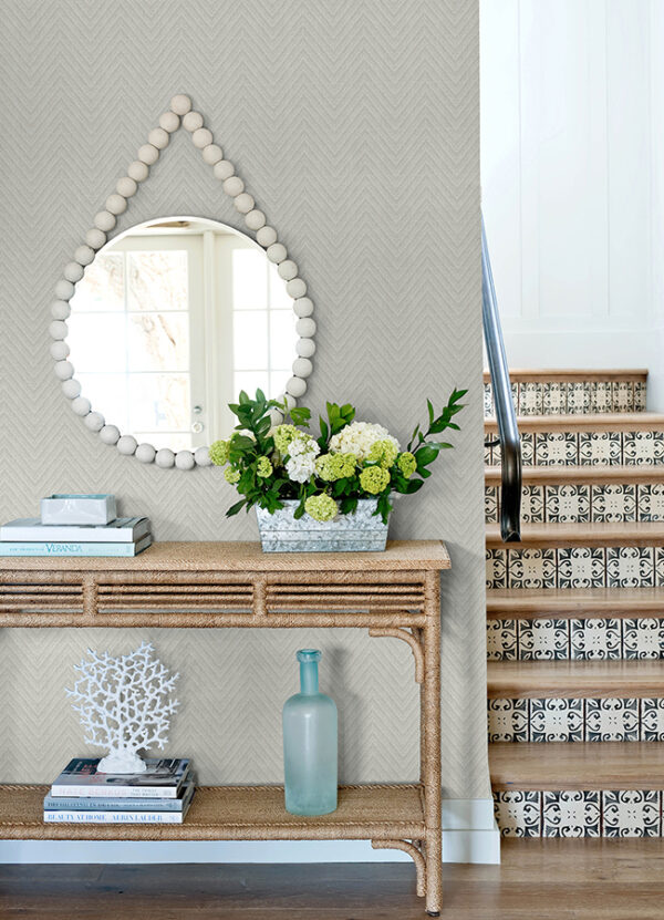 0089864 glynn silver chevron wallpaper