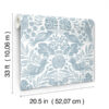 0089872 nestle blue bird block print wallpaper