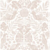 0089881 nestle pink bird block print wallpaper