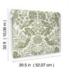 0089897 nestle green bird block print wallpaper