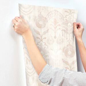 Pavord Pink Floral Shibori Wallpaper