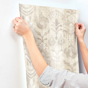 Pavord Neutral Floral Shibori Wallpaper