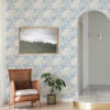 0089959 cultivate blue springtime blooms wallpaper