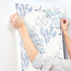 0089960 cultivate blue springtime blooms wallpaper