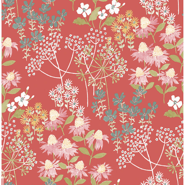 0089966 cultivate red springtime blooms wallpaper