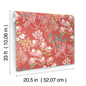 Cultivate Red Springtime Blooms Wallpaper