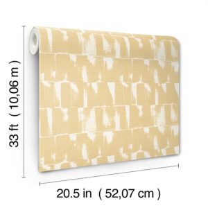 Bancroft Gold Artistic Stripe Wallpaper