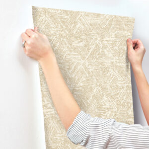 Retreat Light Brown Quilted Geometric Wallpaper