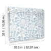 0090067 divine light blue abstract medallion wallpaper