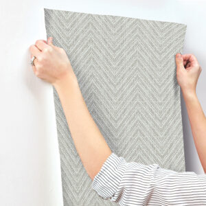 Glynn Sterling Chevron Wallpaper
