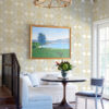 0090123 villa light yellow embellished ogee wallpaper
