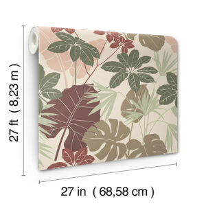Medellin Neutral Rainforest Floor Wallpaper