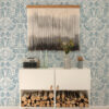0090323 nestle blue bird block print wallpaper