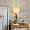0091484 burton neutral modern ogee wallpaper