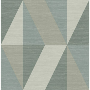0091505 winslow green geometric faux grasscloth wallpaper