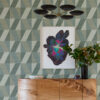 0091508 winslow green geometric faux grasscloth wallpaper