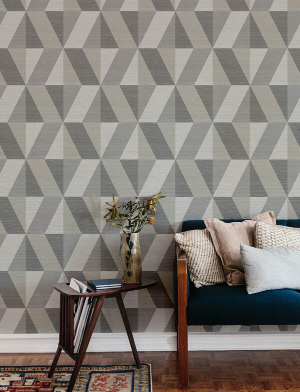 0091511 winslow stone geometric faux grasscloth wallpaper