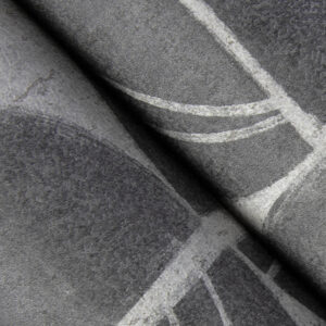 Baxter Charcoal Semicircle Mosaic Wallpaper