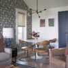 0091523 baxter charcoal semicircle mosaic wallpaper