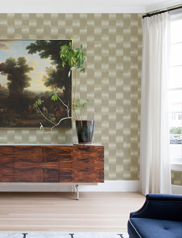 0091556 baldwin champagne shibori stripe wallpaper