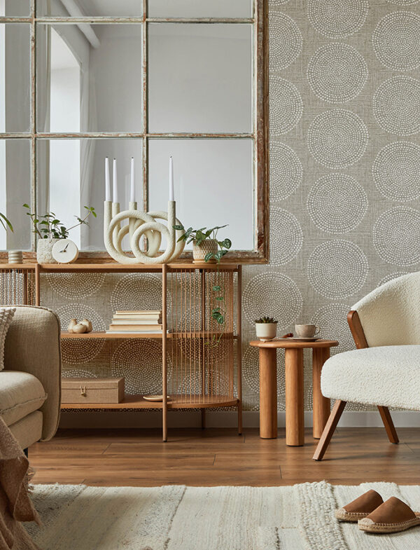 0091564 salma beige medallion wallpaper